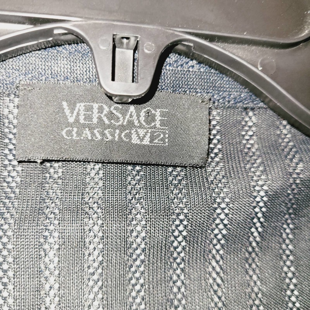 Versace Classic Black Button Down Striped Shirt - image 4